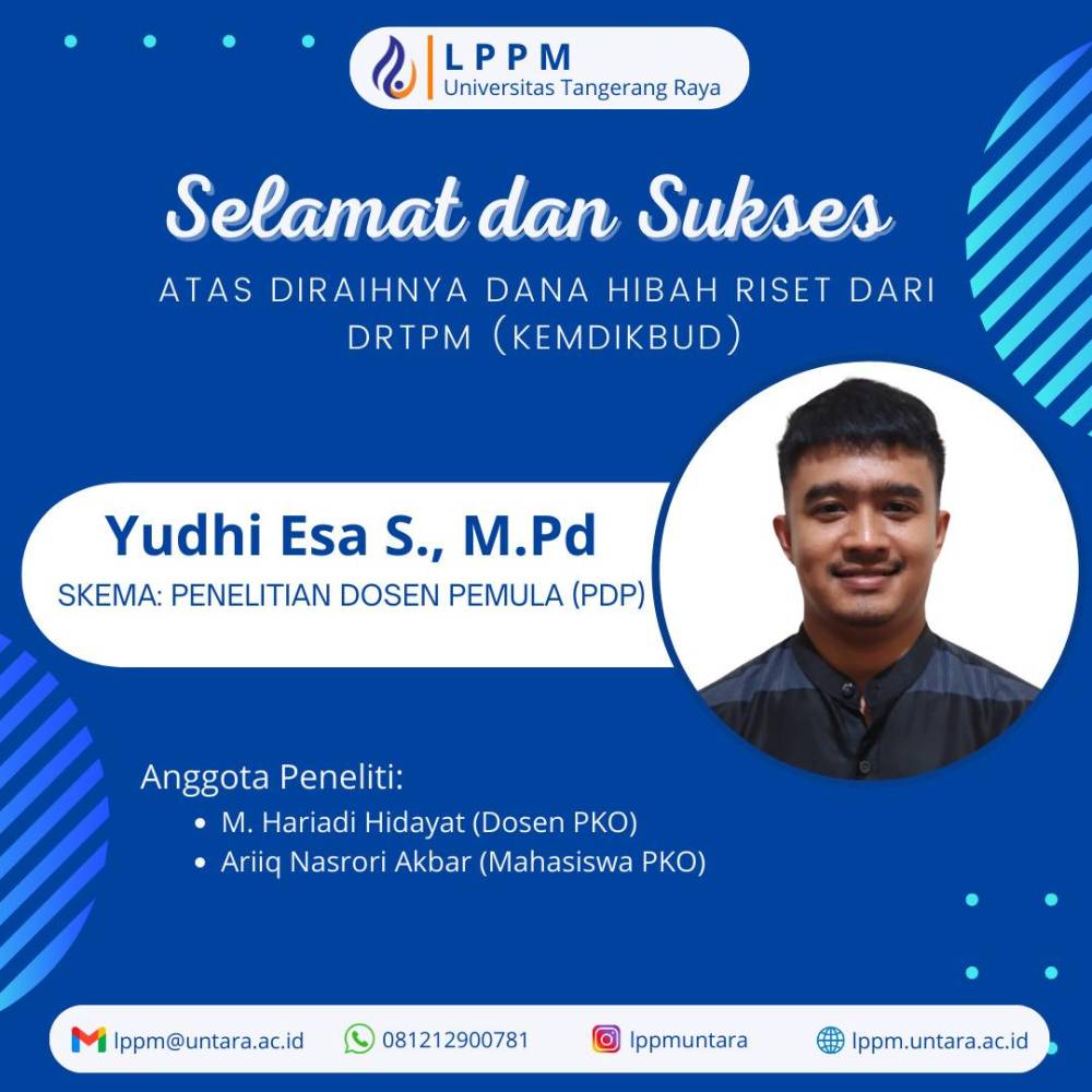 Dosen dan Mahasiswa PKO UNTARA Raih Hibah Riset DRTPM KEMDIKBUD